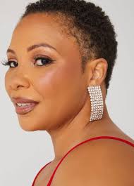 Solanales Crystal Chained Spear Earring