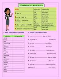 Teaching adjectives is usually quite enjoyable. Comparative Adjectives Worksheets And Online Exercises