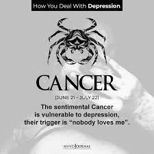 Just like a crab they have a tight hold on what they love and often have trouble letting they are incredibly sensitive, meaning like the crab, they can have developed some very thick armor to help them deal with the changes in the world. How You Deal With Depression According To Your Zodiac Sign