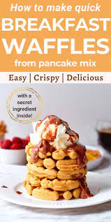 A Tasty Breakfast Or Brunch Recipe For Coffee Lovers Recipe Breakfast Recipes Sweet Waffle Mix Recipes Vegetarian Desserts