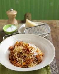 Spaghetti With Bolognese Sauce Bolognese Sauce Pasta Dishes Bolognese