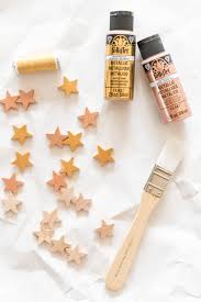 As for how to make rose gold paint? Star Rose Gold Christmas Ornaments Tutorial Cherished Bliss