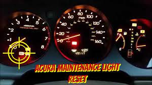 2001 2006 Acura Mdx Acura Tl Maintenance Required Light Reset Youtube