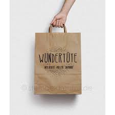 One of a kind jewels & objects. Tutenstempel Wundertute Papierbeutel Bestempeln