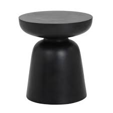 Sunpan Lucida Round End Table Hayneedle Side Table End Tables Black End Tables