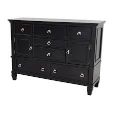 Featuring 6 practical drawers with metal handles, the dresser provides plenty of room for clothes, linens, or general storage. 39 Off Ashley Furniture Ashley Furniture Greensburg Black Tall Dresser Storage
