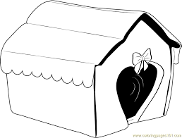 Have a peek at our special selection of easter eggs and bunny coloring pages free of charge. Heart Shape Dog House Coloring Page For Kids Free Dog House Printable Coloring Pages Online For Kids Coloringpages101 Com Coloring Pages For Kids