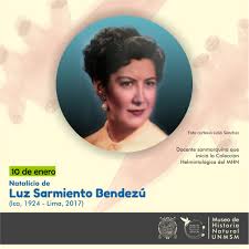 Museo de Historia Natural UNMSM على X: "Un día como hoy, en 1924, nació la  Dra. Luz Sarmiento Bendezú, reconocida bióloga parasitóloga y docente  sanmarquina, que formó el departamento e inició la