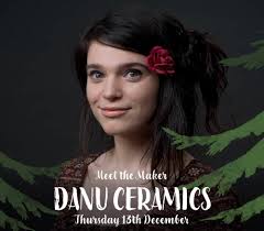 CHRISTMAS EVENT: The delightful Ruth Power of DANU Designer Ceramics will  be at our Christmas Meet the Maker event this Thursday 13 December! There  will also be 20% off all of Ruth's