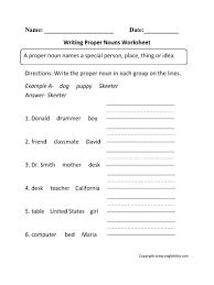 18 Common And Proper Nouns Worksheet 3rd Grade In 2020 Nouns Worksheet Proper Nouns Worksheet Proper Nouns
