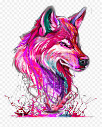 Wolf, gray wolf logo decal sticker, wolf, white, animals png. Transparent Wolves Clipart Pink Wolf Png Png Download Vhv