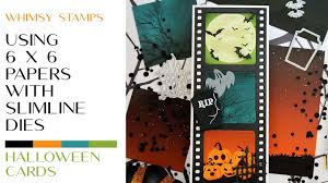 Find and save ideas about handmade halloween cards on pinterest. Using Pattern Paper And Slimline Dies Halloween Card Making Ideas Youtube