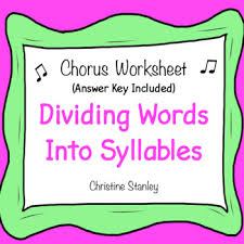 Found at the end of some words like 'came' and 'gone,' 'e' is the. Dividing Words Into Syllable Worksheets Teachers Pay Teachers