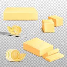 Of butter per phyllo sheet. Realistic Whole And Sliced Butter Set Isolated On Transparent Background Unsliced Butter Stick Cut Up Pieces And Curl Roll Spread On Kitchen Knife Vector Illustration Royalty Free Cliparts Vectors And