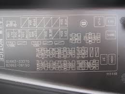 In case anyone else needs it, i scanned in the fuse box diagram that is supposed to come in the front fuse box. Toyota Camry Fuse Box Location 114