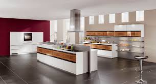 Contemporary Kitchen Highlight 745 Nobilia Wooden Island Lacquered