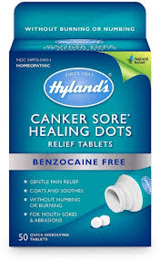 Hyland S Canker Sore Treatment Natural Pain Relief Of Mouth Ulcers And Oral Irritation Healing Dots Tablets 50 Ea Walmart Com Walmart Com
