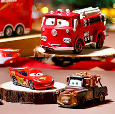 Disney Cars Story Lightning Mcqueen Banya Fire Truck Ambulance Police Car Alloy Car Friction Toy #машиныпомощники спешат выручить машинку из беды!