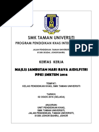 Tarikh hari raya puasa 2016 aidilfitri di malaysia. Kertas Kerja Hari Raya Aidilfitri 2016 Aes