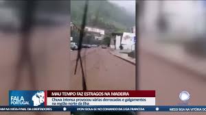 Tempo médio, temperatura e clima, onde ir? Mau Tempo Faz Estragos Na Madeira Recordtv R7 Record Europa