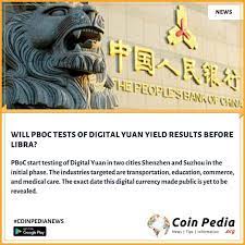 The People S Bank Of China Begins Testing Of Digital Yuan In Two Cities Crypto Cryptoexchange Cryptotrading Bi Peoples Bank Bitcoin Price Digital