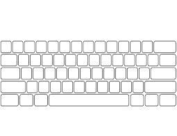 Coloring Coloring Pages Of Computer Keyboard Layout Stocks
