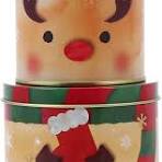 Amazon.com: Angoily Christmas Cookie Tins Set of 3 Metal ...