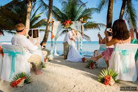 Belizean Shores Intimate Belize Wedding Destination Wedding Ambergris Caye Jose Luis Zapata Photography Belize Wedding Beach Wedding Arch Resort Wedding