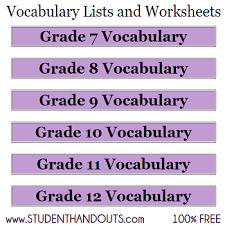 When two individual words can be added together to form a new word, that's a compound word. Vocabulary Lists And Worksheets For Grades 7 12 Student Handouts