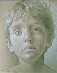 Barrie Barnett giving our class a colored pencil demo.