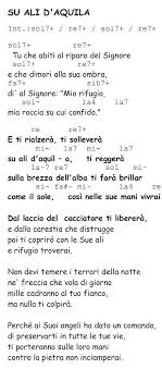 Tutto quello che serve per ascoltare, imparare e suonare questo meraviglioso canto. Essere Cristiani Su Ali D Aquila Testo Accordi E File Musicale