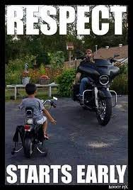 Start Them Early Happy Monday Everyone You Can Ride Toasty In The Cold With Motorcycle Heated Interconnected Gear Motorcycle Humor Biker Quotes Harley Bikes