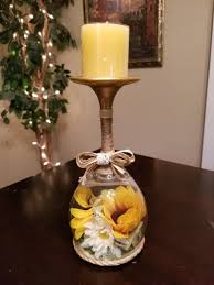 See more ideas about wine glass, painted wine glasses, painting glassware. Candle Holder Happiness Wine Glass Sunflowers Etsy In 2021 Wine Glass Candle Holder Diy Candle Holders Glass Wine Glass Candle
