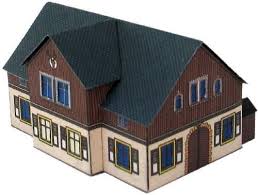 Blick auf die ortsmitte von pretzschendorf mit barockkirche. Forester S Lodge Paper Models Model Homes Paper Crafts