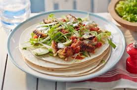 Add a tiny pinch of salt and black pepper and a splash of extra virgin olive oil. Crispy Salmon Tacos Jamie Oliver Recipes Tesco Real Food