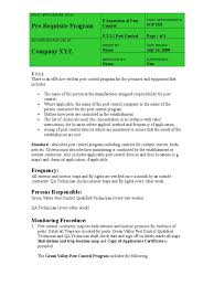 Procedure for pest control in food industry. Sop E03 Pest Control Pest Control Nature