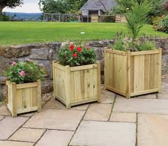 Zest Holywell Planter Range Wooden Planters Planters Outdoor Garden Furniture