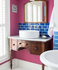 Old dresser upcycled into a bathroom vanity and painted a bold color to make a statement. How To Upcycle A Vanity Unit Upcycled Vanity Unit Upcycle Ideas