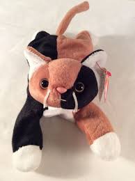 Black And White Beanie Baby Cat Ty Beanie Baby Plush Chip Calico Cat Stuffed Animal Brown Black White 9 1996 Stuffed Animal Cat Plush Stuffed Animals Calico Cat