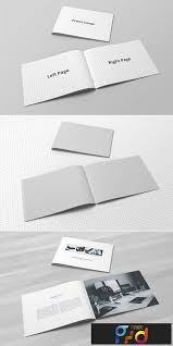 Landscape Booklet Mockup 259801255 Freepsdvn Booklet Design Booklet Mockup Free Psd Download