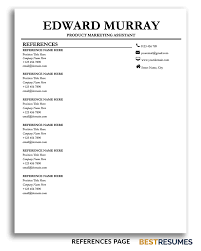 Resume template with personal endorsements. Professional Resume Template Edward Murray Bestresumes Info