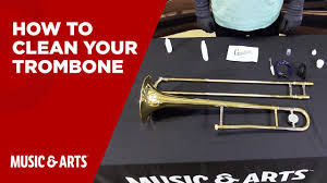 Place the disassembled parts in the water on top of towels or rags so the instrument does not get scratched. How To Clean Your Trombone With The Giardinelli Care Kit Youtube