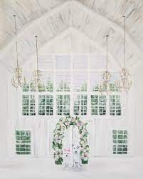 Dallas Texas White Sparrow Barn Live Wedding Painting By Brittany Branson