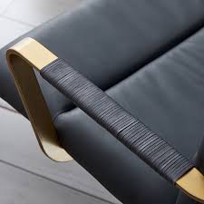 Cooper Mid Century Leather Swivel Office Chair