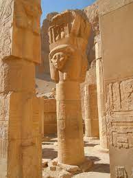 Chapel Of Hathor In The Temple Of Queen Hatshepsut Since Hathor Was Guardian Of The Deirdre El Bahri Area T Ancient Egypt History Travel Egypt Ancient Egypt