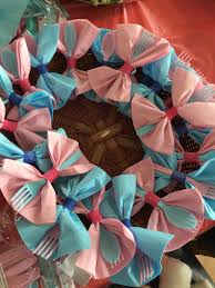 May 10, 2019 · gender reveal party ideas include handing out props, playing fun games, taking votes on the gender and baking delicious treats with the gender reveal baked right inside. My Gender Reveal Utensils Are Ready Gender Reveal Party Games Creative Gender Reveals Gender Reveal Party Decorations