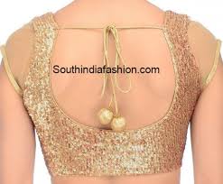 Free shipping on orders over $25 shipped by amazon. Sequins Blouse With Short Net Sleeves South India Fashion