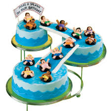 Big Splash Birthday Bash Cake Recipe Pool Cake Waterslide Cake Pool Party Cakes