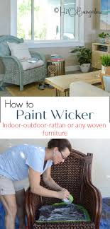 How To Paint Wicker Furniture Quickly And Easily H2obungalow