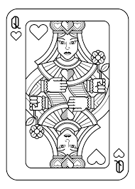 Each heart is worth one penalty point and the queen of spades is worth 13 penalty points. Playing Card Queen Of Hearts Black And White Stock Vector Illustration Of Play Clubs 126078712